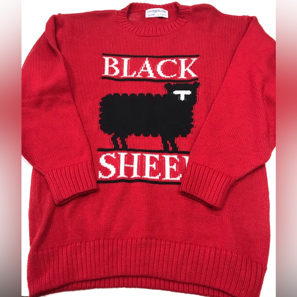 Womens Vintage George Hostler Wool Sweater Made in England